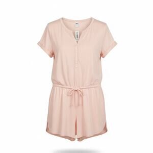 Old Navy Light Pink Romper Shorts Lightweight Lounge Casual Soft Large Resort